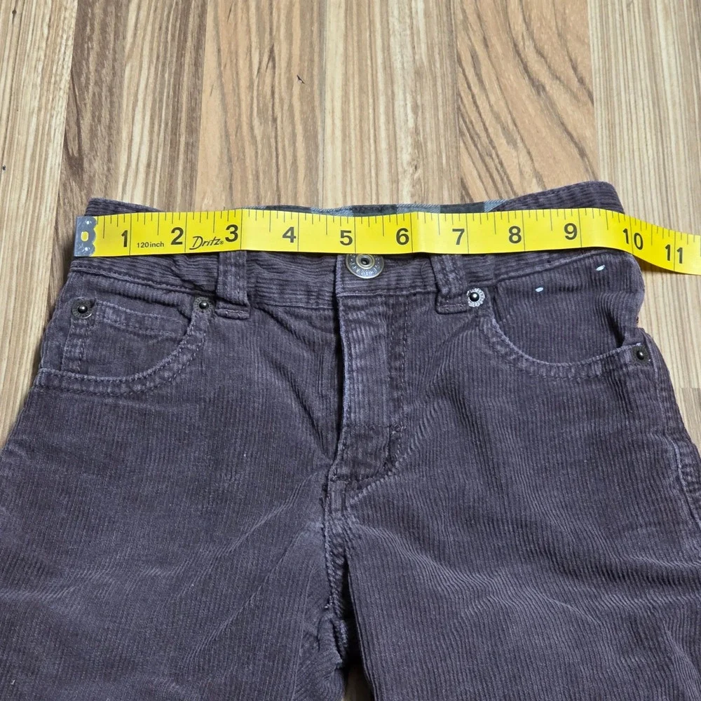 Gymboree Slim Fit Corduroy Pants Boy's Size 5 Brown Adjustable‎ Waist